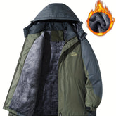Men'S Outdoor Storm Jacket | Warm, Breathable, Thick Pile, Stand Collar, Regular Fit, Blue Color, Casual Style, Zipper Detail, Suitable for Spring, Autumn, Winter