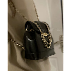 Classic Style Female Chain Student Multi-Functional Backpack Bags