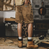 Fashion Brand American Retro Khaki Casual Half Length Tooling