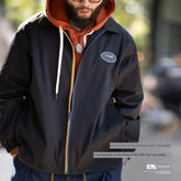 Madden Nylon Coach Jacket Turn-down Collar Coat Tooling