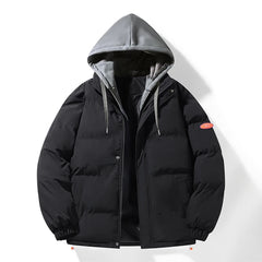Fashion Men's Hooded Parka Jackets Thick Warm Outdoor Hip Hop Streetwear Casual Winter Quality Male Puffer Jacket Couple Coats