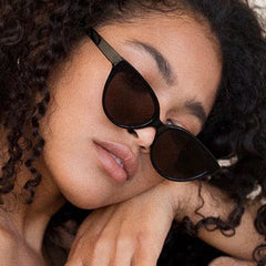 SO&EI New Small Cat Eye Jelly Color Sunglasses Women Fashion Gradient Shades UV400