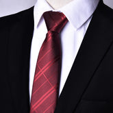 7cm Mens Tie Pre-tied Easy Wear Neck Tie Zipper Lazy Pre-tied Korean Style Stripes Dot Plaid Business Wedding Necktie