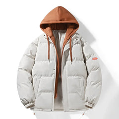 Fashion Men's Hooded Parka Jackets Thick Warm Outdoor Hip Hop Streetwear Casual Winter Quality Male Puffer Jacket Couple Coats
