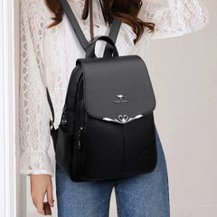 Luxury Designer Fashion Backpack Pu Leather Female Large Capacity Travel Bagpack
