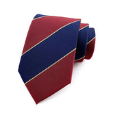 Luxury 8CM Mens Tie Necktie Striped Stripes Ties For Man Groom Jacquard Woven Neck Tie For Business Wedding Party