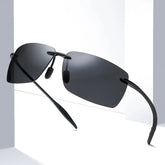Ultralight TR90 Sunglasses Men Women Frameless Driver Driving Sun Glasses