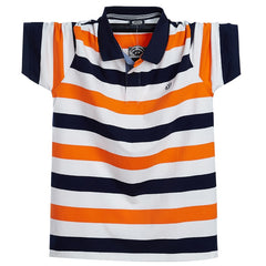 Men Polo Shirt Summer Men's Casual Breathable Plus Size 5XL 6XL Striped Short Sleeve Polo Shirt Pure Cotton Fashion Men Clothes