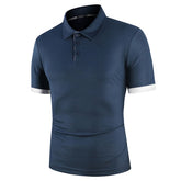 KB Men Polo Shirt Short Sleeve Streetwear Casual