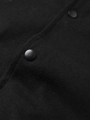 Men's Retro Embroidered Print Thick Baseball Jacket