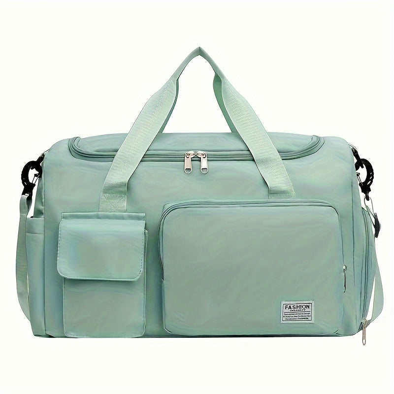 Large Capacity Short-Distance Travel Bag for Women Dry Wet Separation with Shoe Position Sports Gym Bag Casual Student Luggage Bag Men
