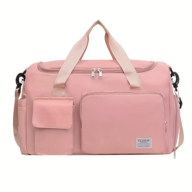 Large Capacity Short-Distance Travel Bag for Women Dry Wet Separation with Shoe Position Sports Gym Bag Casual Student Luggage Bag Men