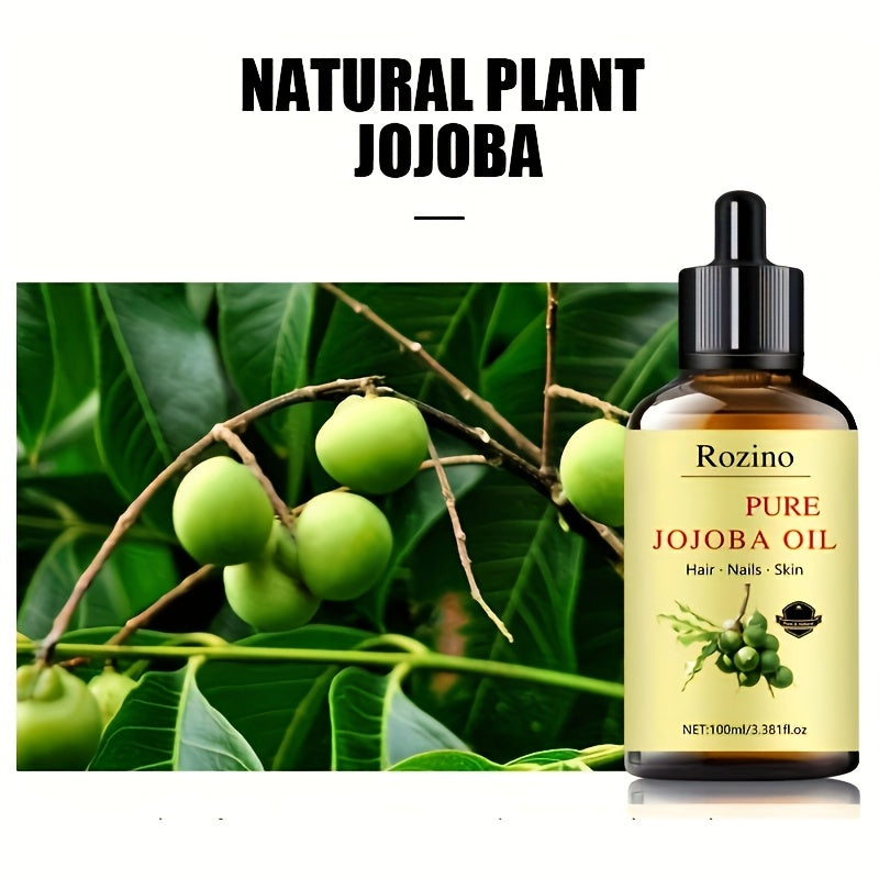 Natural Jojoba Oil Essential Oil:, Suitable for Massage, Skincare, Gua Sha, Showering, Facial Care, Body Care, Nail Care, Hair Care, And Eyelash Care