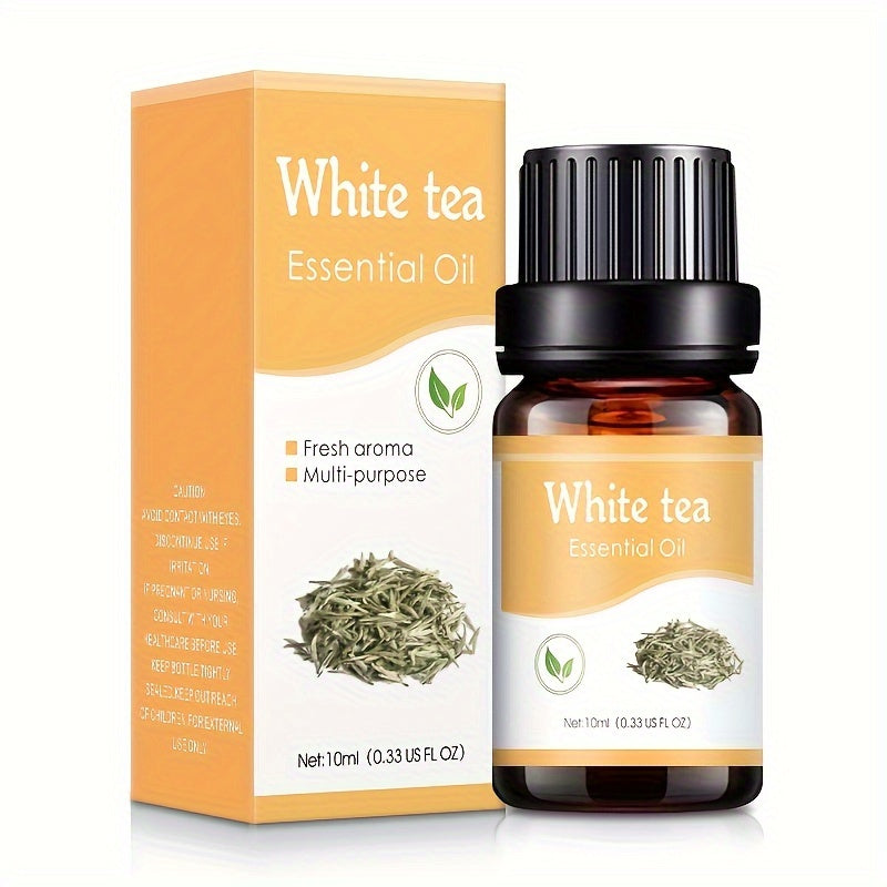 10ml Essential Oil Set - Relaxing Lavender, Uplifting Lemongrass, Romantic Rose - Fragrance Oils for Diffuser, Humidifier - Nourishing Skin and Hair, All Skin Types, Alcohol-Free, For Home, Bathroom, Office Use