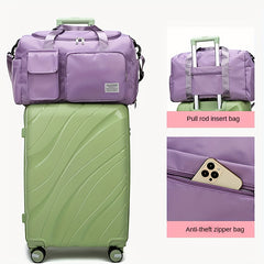 Large Capacity Short-Distance Travel Bag for Women Dry Wet Separation with Shoe Position Sports Gym Bag Casual Student Luggage Bag Men