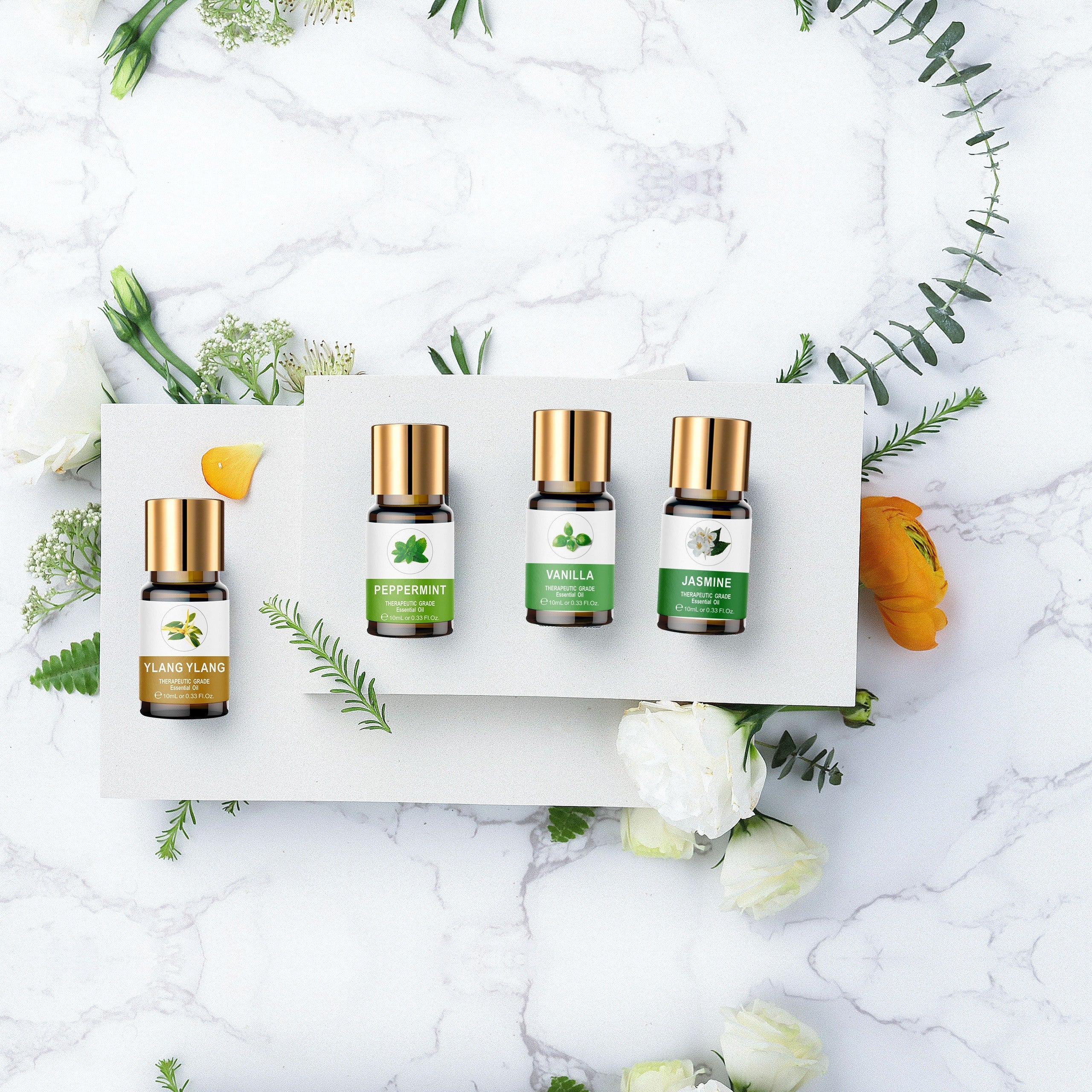 Essential Oil Set, Essential Oil 8*0.34oz Wooden Box Set, Essential Oil Set (lavender, Mint, Vanilla, Sweet Orange, Jasmine, Eucalyptus, Ylang Ylang, Osmanthus