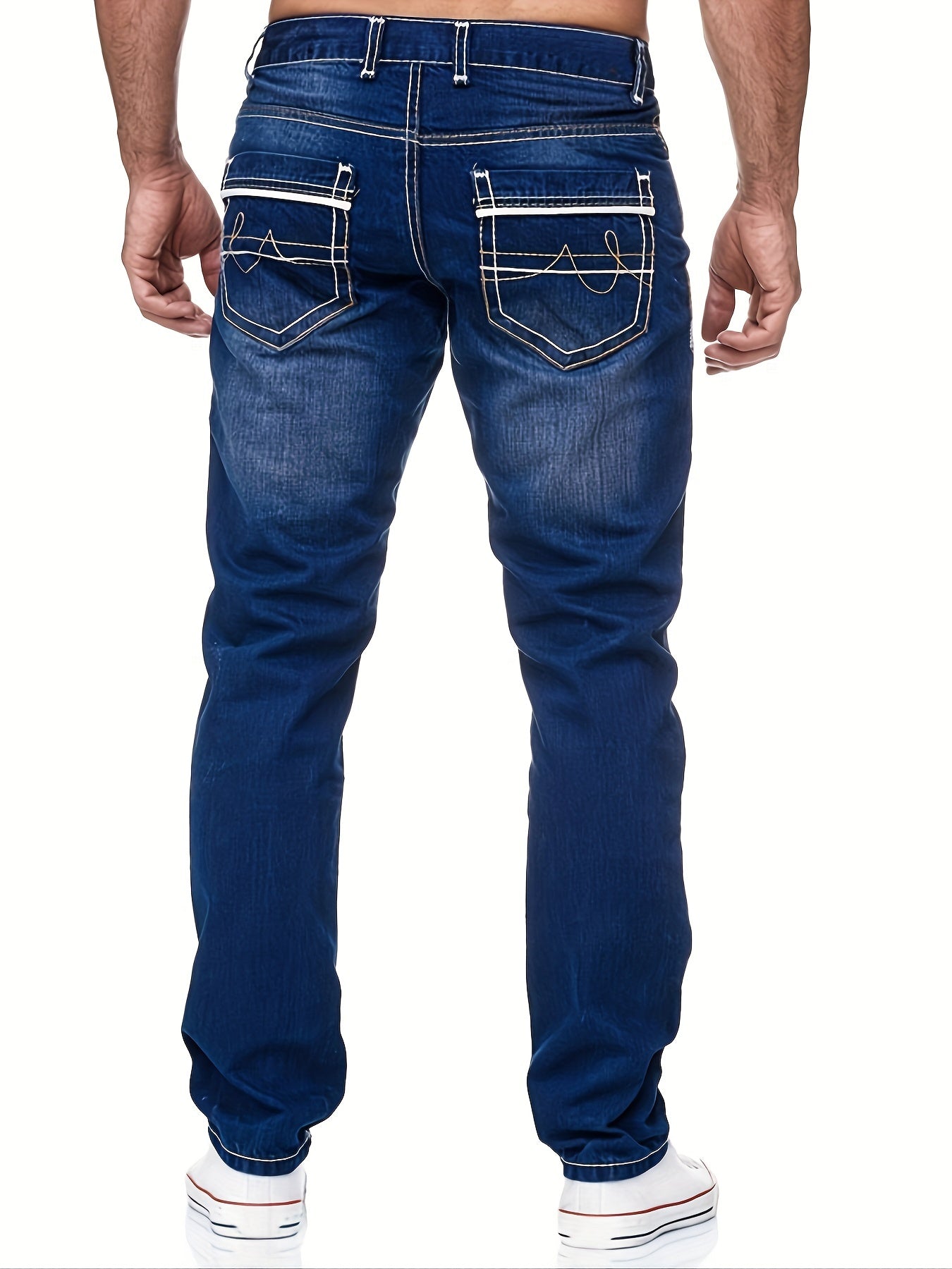 Comfy Street Style Denim Pants - Distressed, With Multiple Pockets, Fashionable and Casual Wear for Men