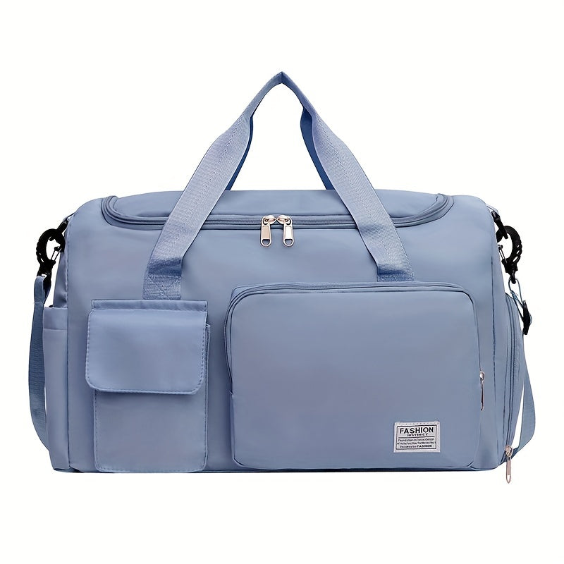 Large Capacity Short-Distance Travel Bag for Women Dry Wet Separation with Shoe Position Sports Gym Bag Casual Student Luggage Bag Men