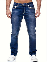 Comfy Street Style Denim Pants - Distressed, With Multiple Pockets, Fashionable and Casual Wear for Men