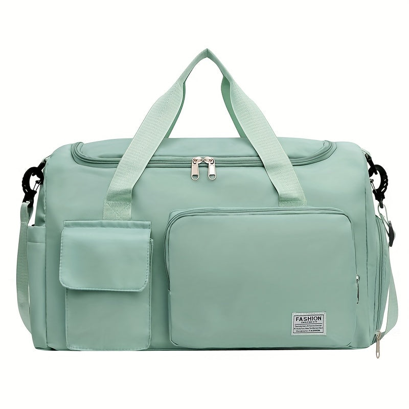 Large Capacity Short-Distance Travel Bag for Women Dry Wet Separation with Shoe Position Sports Gym Bag Casual Student Luggage Bag Men