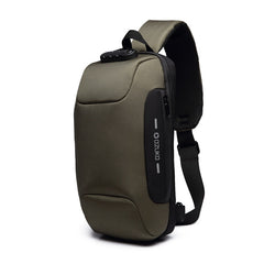 OZUKO New Multifunction Crossbody Bag for Men Anti-theft Shoulder Messenger Bags Male Waterproof Short Trip Chest Bag Pack