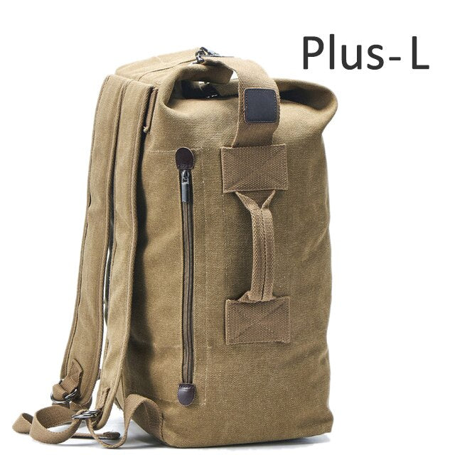 Large Travel Climbing Bag Tactical Military Backpack Women Army Bags Canvas Bucket Bag Shoulder Sports Bag Male Outdoor XA208WD