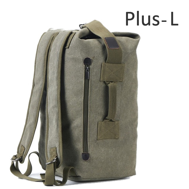 Large Travel Climbing Bag Tactical Military Backpack Women Army Bags Canvas Bucket Bag Shoulder Sports Bag Male Outdoor XA208WD