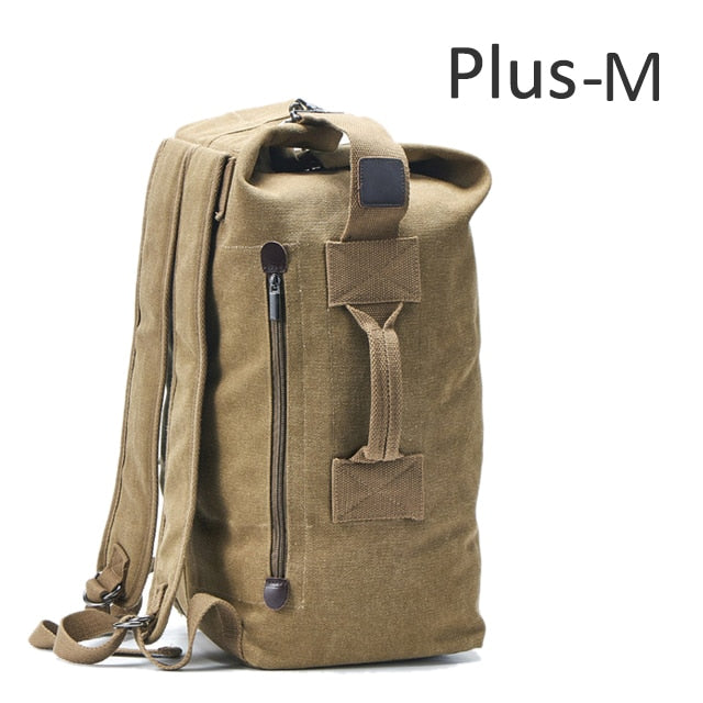 Large Travel Climbing Bag Tactical Military Backpack Women Army Bags Canvas Bucket Bag Shoulder Sports Bag Male Outdoor XA208WD