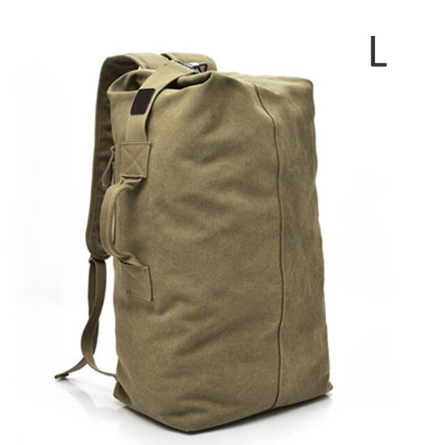 Large Travel Climbing Bag Tactical Military Backpack Women Army Bags Canvas Bucket Bag Shoulder Sports Bag Male Outdoor XA208WD