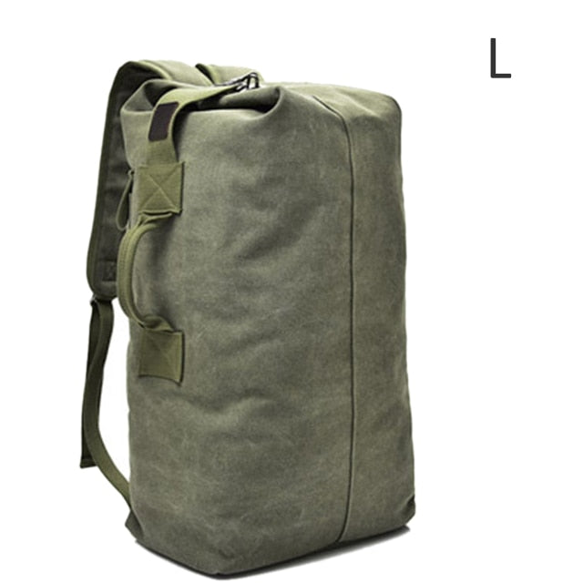 Large Travel Climbing Bag Tactical Military Backpack Women Army Bags Canvas Bucket Bag Shoulder Sports Bag Male Outdoor XA208WD