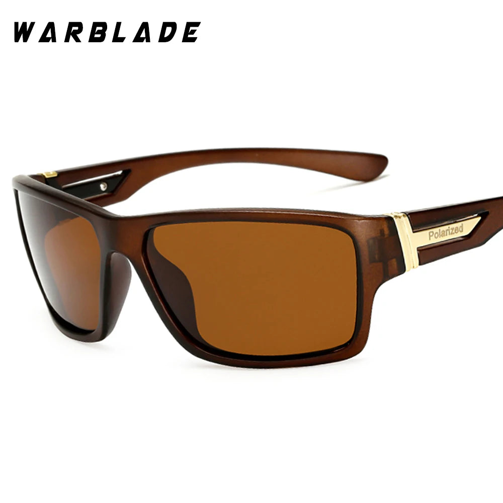 WarBLade Night Vision Sunglasses for Men UV400 Protection Night Driving Glasses Male HD Polarized Yellow Lens Sun Glasses W1821