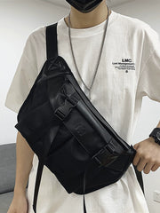 Men's Large Capacity Japanese Leisure Trendy Brand Ins Chest Bag