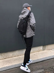 New Arrived Boys Fashion Brand Japanese Style Hip Hop Large Capacity Chest Bag