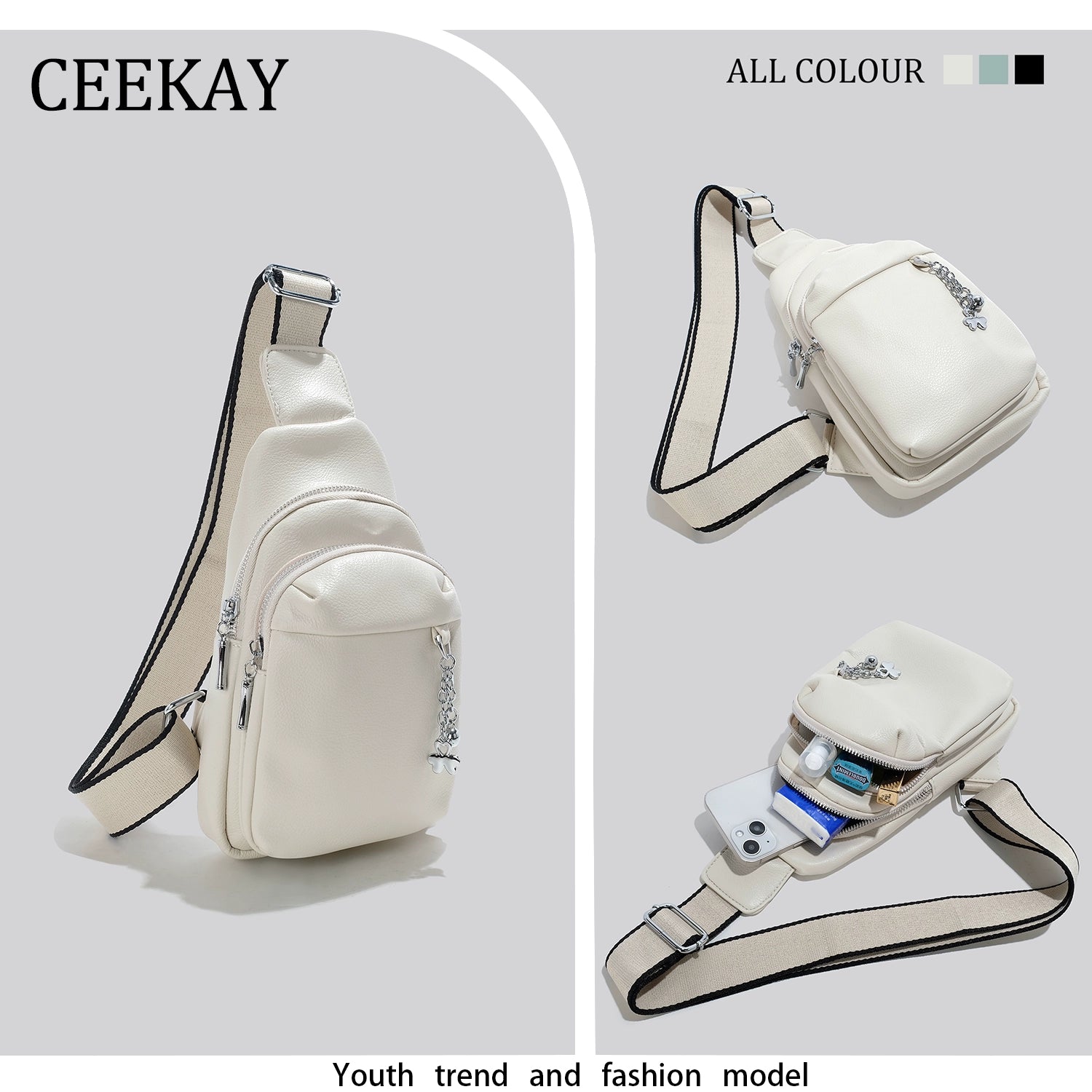 Ceekay Original Genuine Advanced Texture Niche Chest Bag