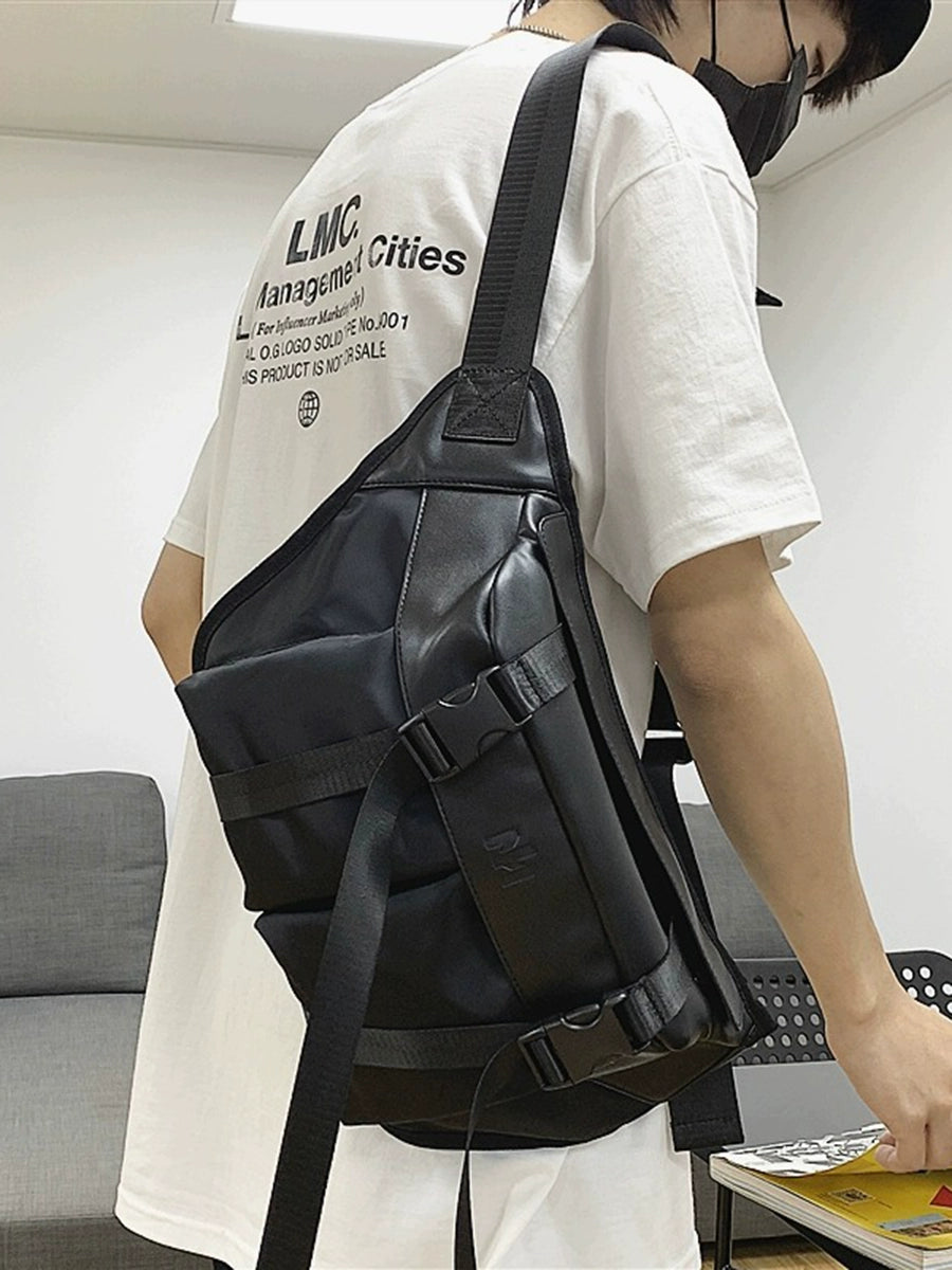 Men's Large Capacity Japanese Leisure Trendy Brand Ins Chest Bag