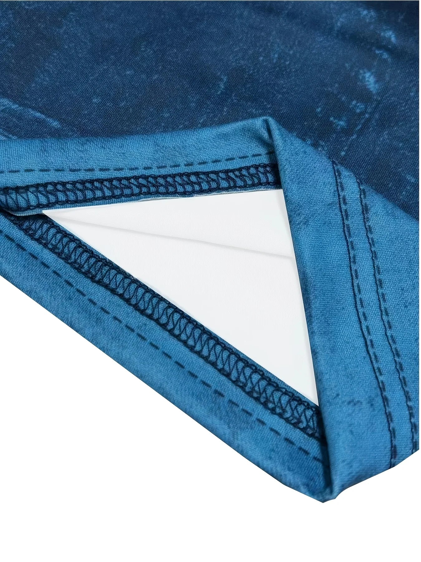 Tummy Control Biker Shorts, Chic 3-Button Faux Denim Cycling Shorts