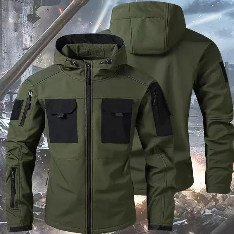 Tactical Military Winter Autumn Fleece Parkas Cargo Jackets