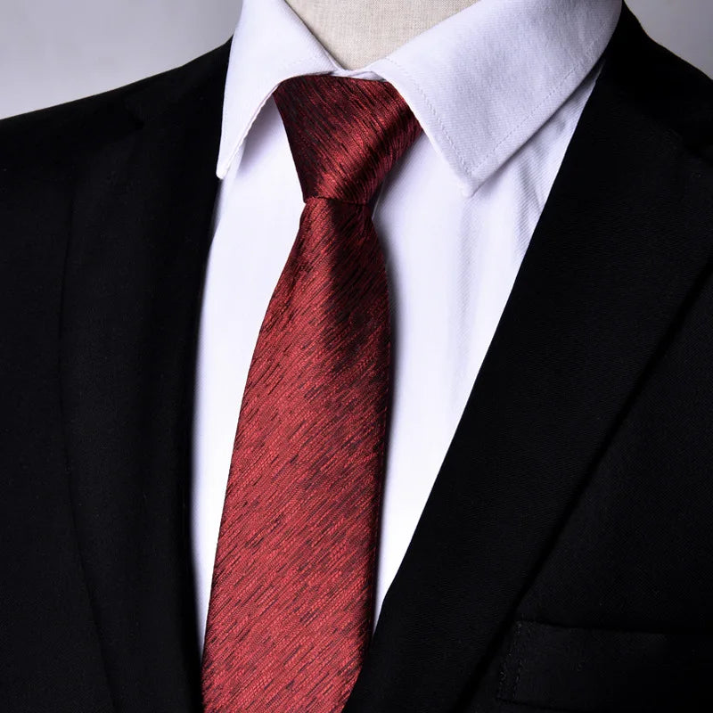 7cm Mens Tie Pre-tied Easy Wear Neck Tie Zipper Lazy Pre-tied Korean Style Stripes Dot Plaid Business Wedding Necktie