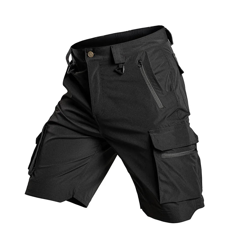 Summer Men's Tactical Cargo Shorts Quick Dry Waterproof Outdoor Shorts for Hiking Camping Trekking Fishing with Multi Pockets