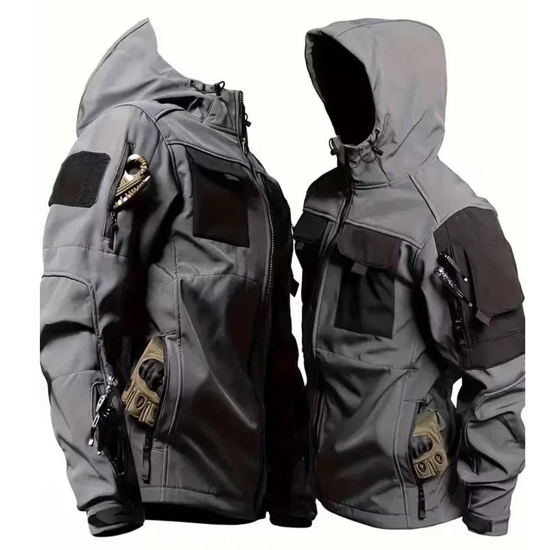 Tactical Military Winter Autumn Fleece Parkas Cargo Jackets