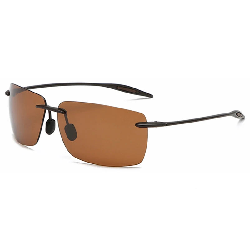 Ultralight TR90 Sunglasses Men Women Frameless Driver Driving Sun Glasses