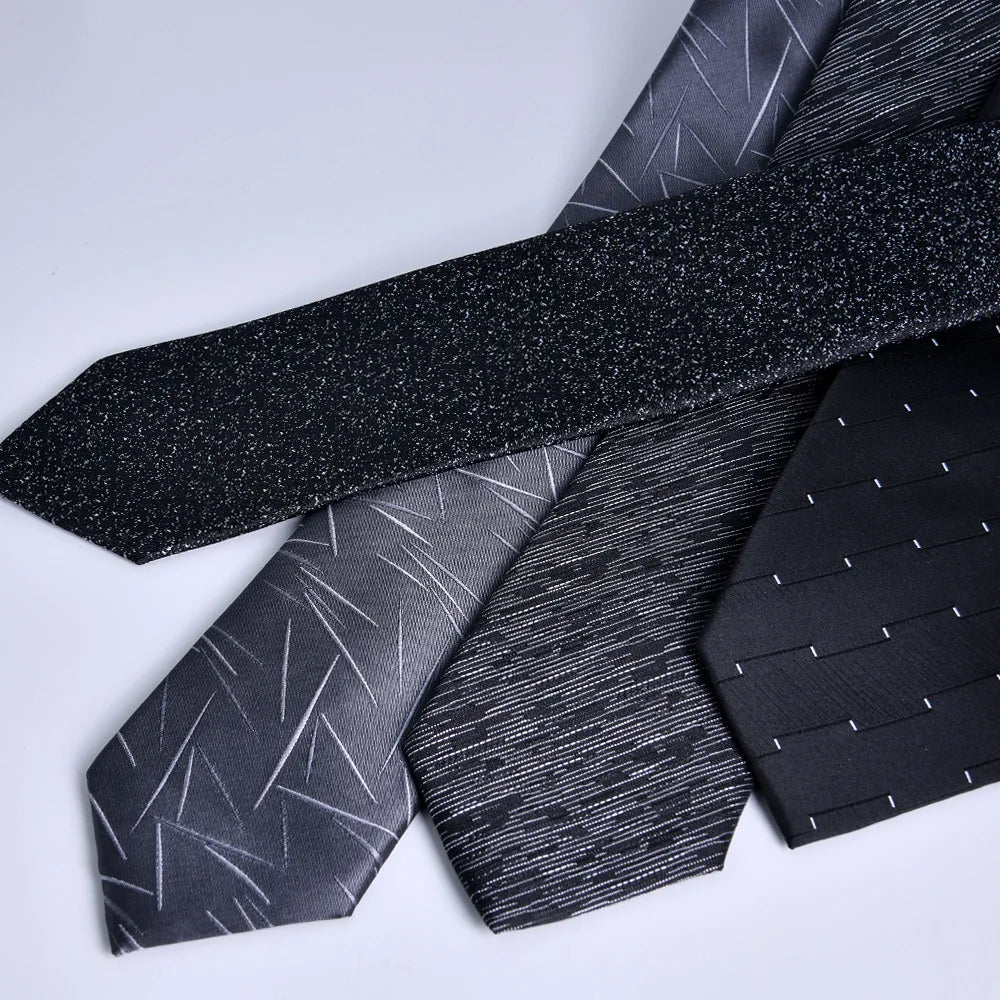 7cm Mens Tie Pre-tied Easy Wear Neck Tie Zipper Lazy Pre-tied Korean Style Stripes Dot Plaid Business Wedding Necktie