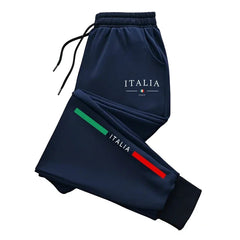 Italy Print Sweatpants High Quality Male Daily Casual Sports Jogger Pants
