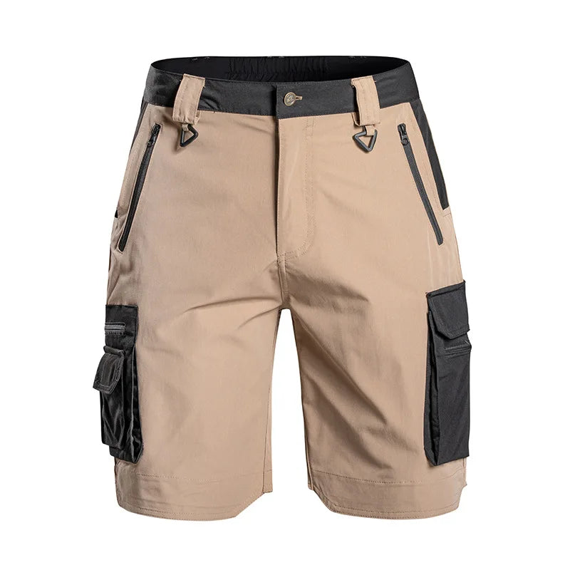 Summer Men's Tactical Cargo Shorts Quick Dry Waterproof Outdoor Shorts for Hiking Camping Trekking Fishing with Multi Pockets