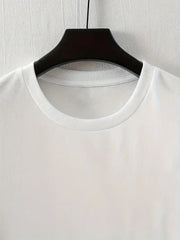 casual loose cherry blossom Japanese element printed sports breathable short sleeved round neck T-shirt