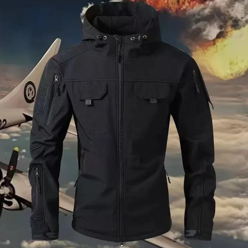 Tactical Military Winter Autumn Fleece Parkas Cargo Jackets