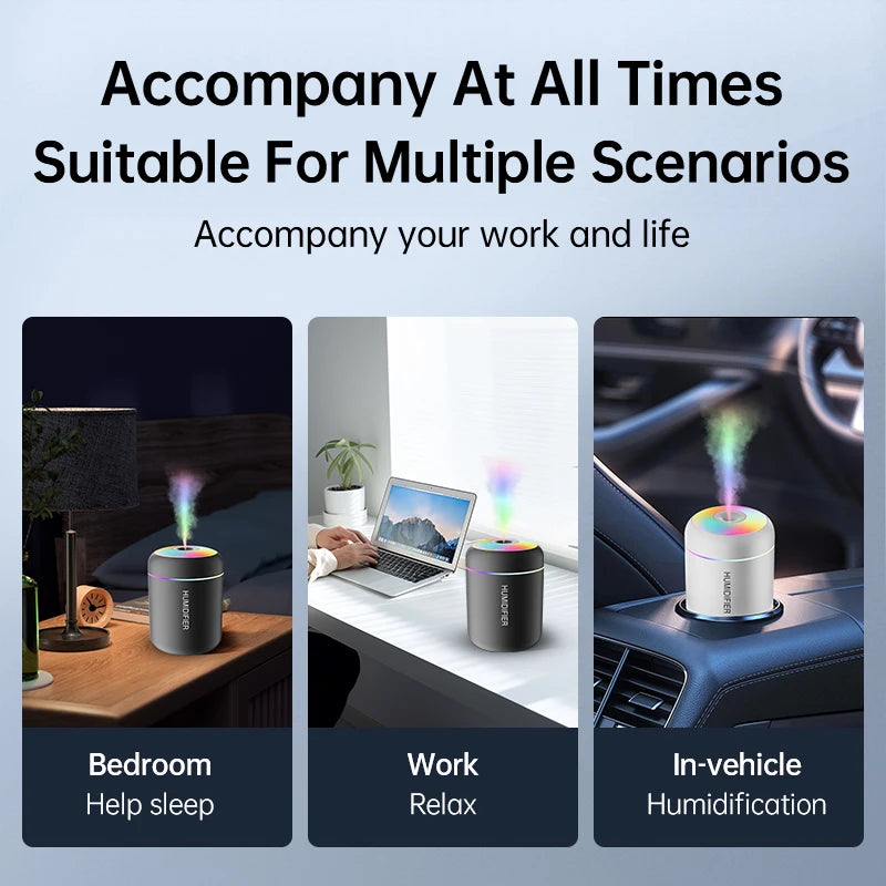 Mini Air Humidifier USB Electric Aroma Diffuser Essential Oil Purifier Aromatherapy