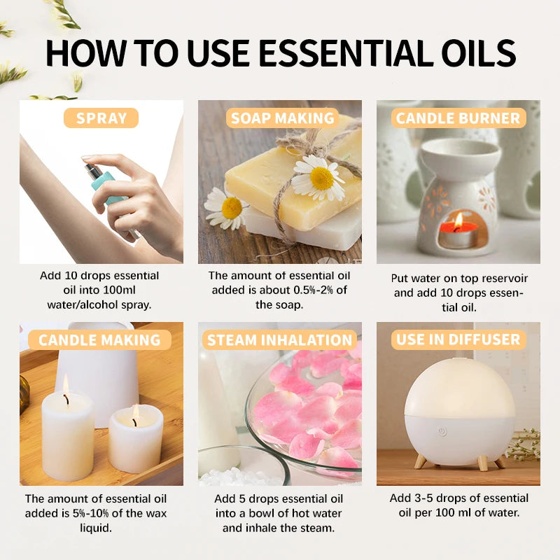 Essential Oil Organic Plant 33 FLAVOR DIY Aromatherapy