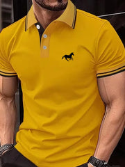 Men's T-shirt Classic Short sleeved Polo Shirt Summer Top