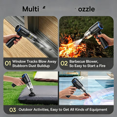 Portable Wireless Car Vacuum Cleaner 12000PA Wireless Vacuum Cleaner Dual Use for Home and Car High Powerful Vacuum Cleaner